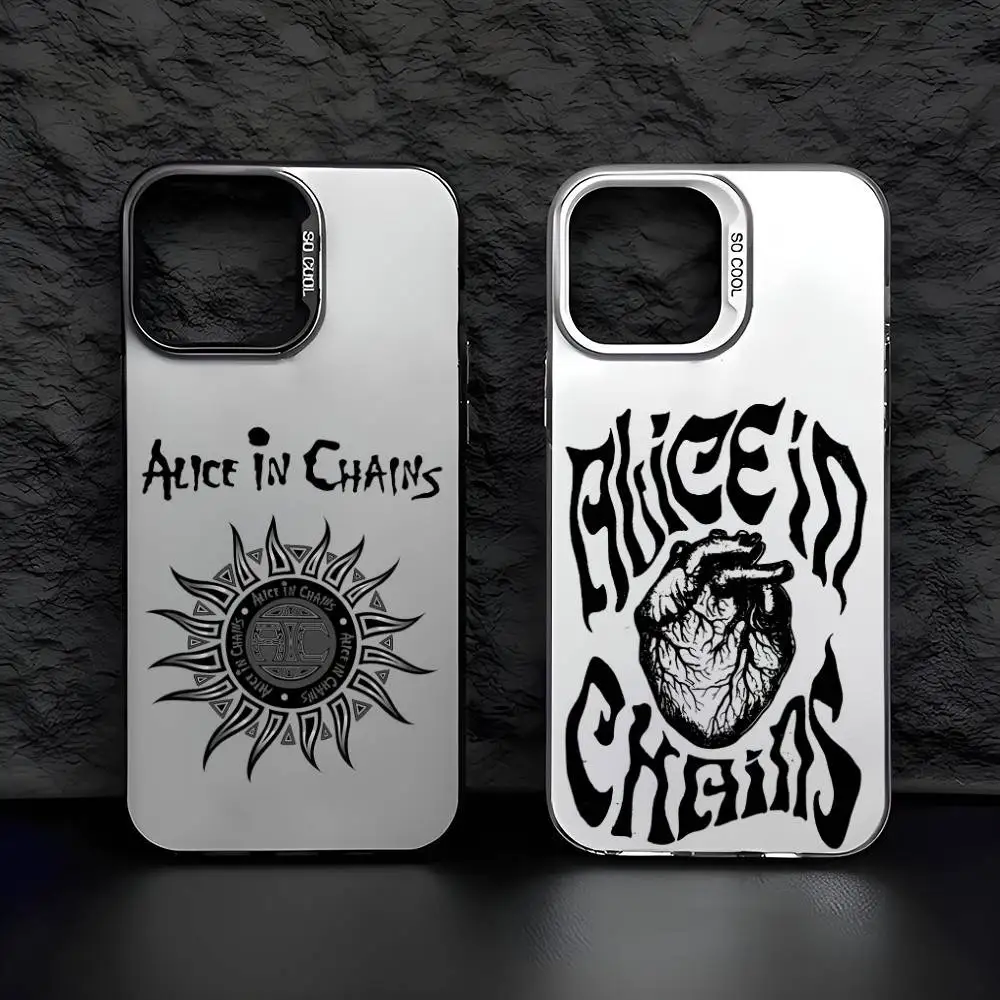 Чехол для телефона «Алиса в цепочках» для iPhone 16, 15, 14, 13, 12, 11 Plus Pro Max, многоцветный противоударный чехол с лазером Авроры Чехол для телефона «Алиса в цепочках» для iPhone 16, 15, 14, 13, 12, 11 Plus Pro Max, многоцветный противоударный чехол с лазером Авроры