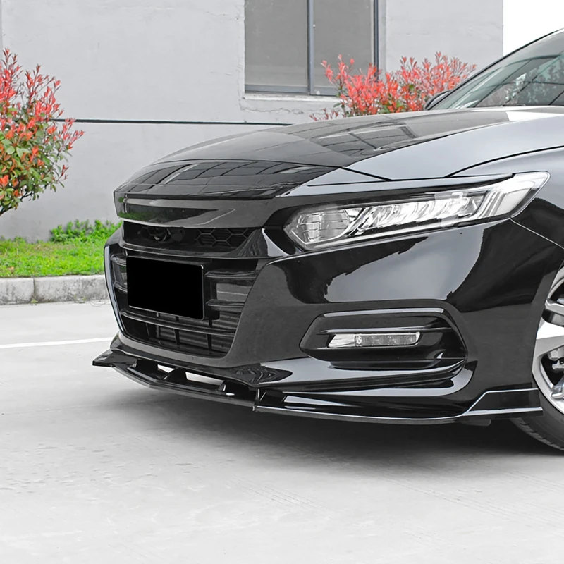 

For Honda Accord 2018-2021 Car Front Shovel Bumper Lip Splitter Body Kit Under Lips Diffuser Spoiler Car Accessories Auto Parts