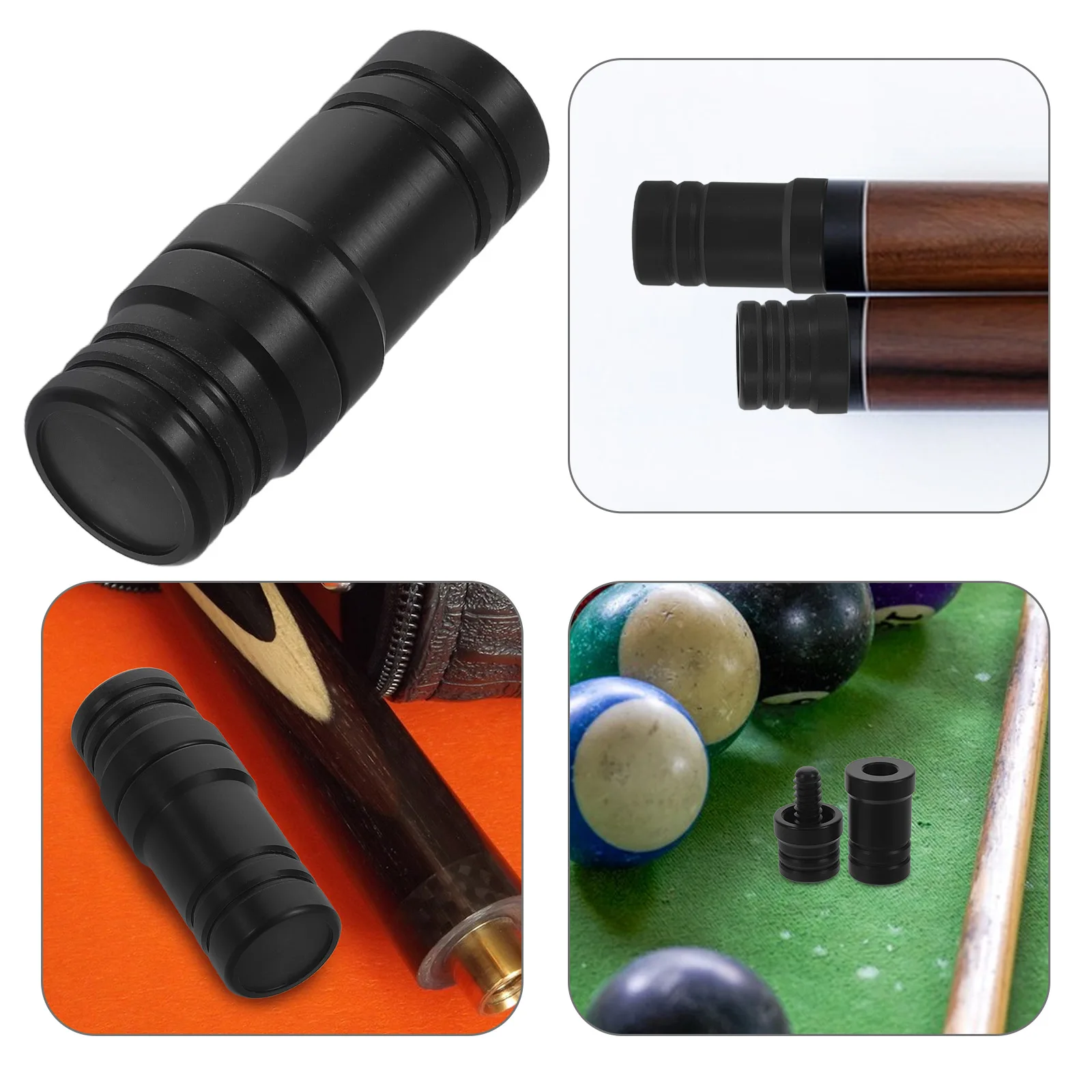 

Billiard Cue Protective Cover Plastic Joint Protector Protectors for Cues Pool Tip Sleeve Table Accessories