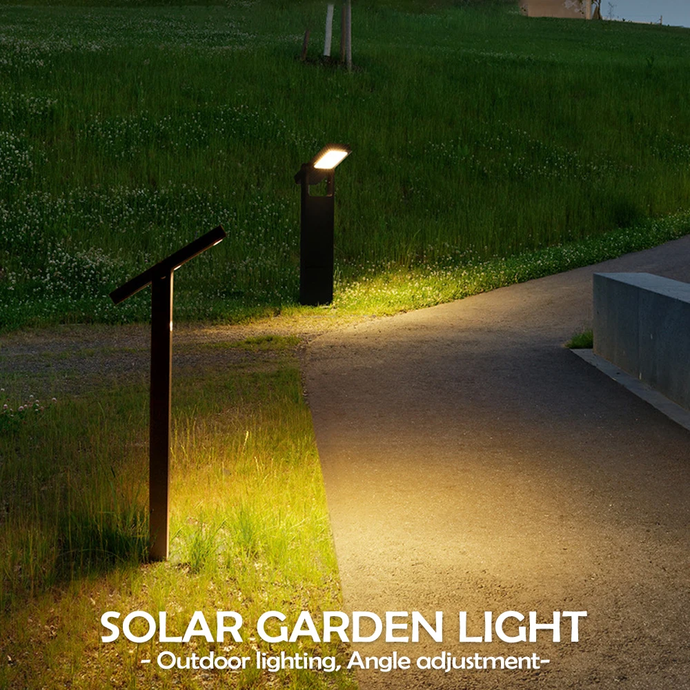 Solar Pathway Lights Outdoor Adjustable Head Solar Path Lights 4Modes 2200 MAh Waterproof  Solar Powered Landscape Light Garden