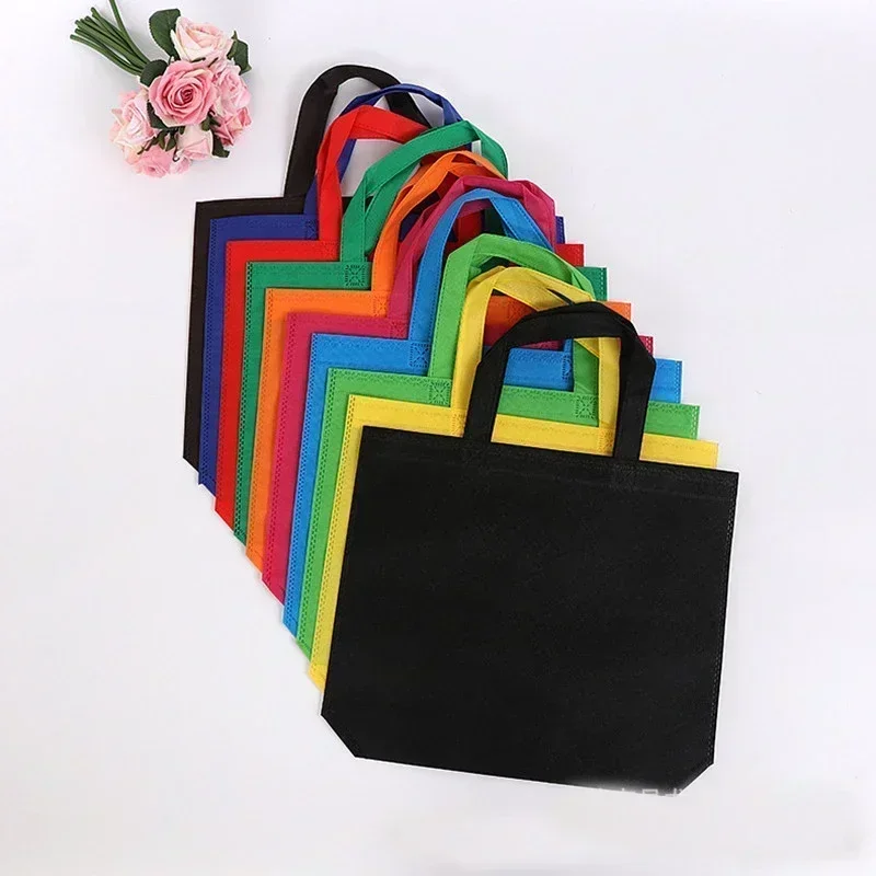 TM05 Reusable Shopping handbag Foldable Tote Grocery Bag Large Capacity Non-Woven Travel Storage Eco Bags