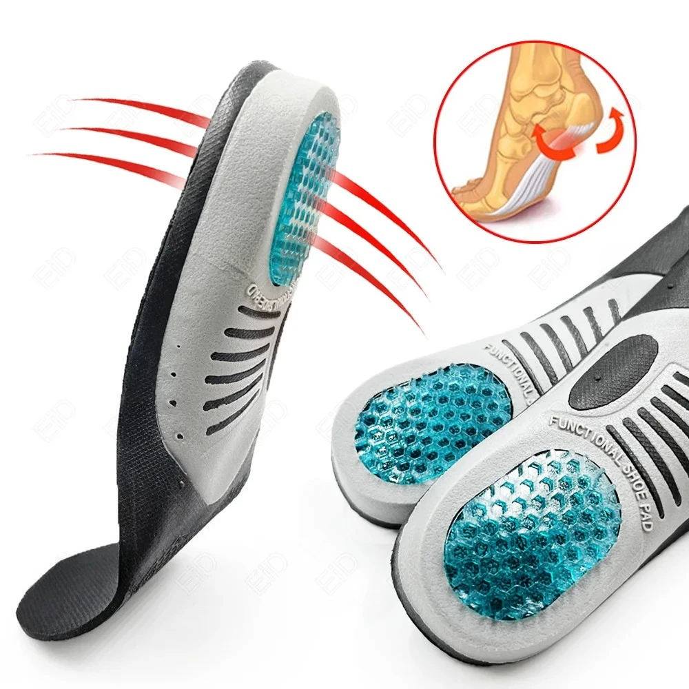 

1 Pair Plantar Fasciitis Orthotic Shoe Inserts Arch Support Gel Comfort Shoe Insoles Athletic Running Insoles For Women And Men