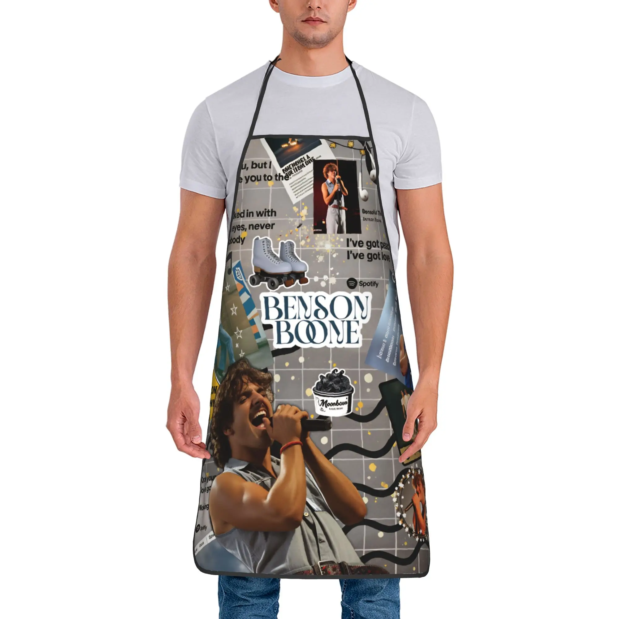 

Benson Boone American Singer Apron Cleaning Custom Kitchen Accessories Barber Restraunt Aprons without Pocket