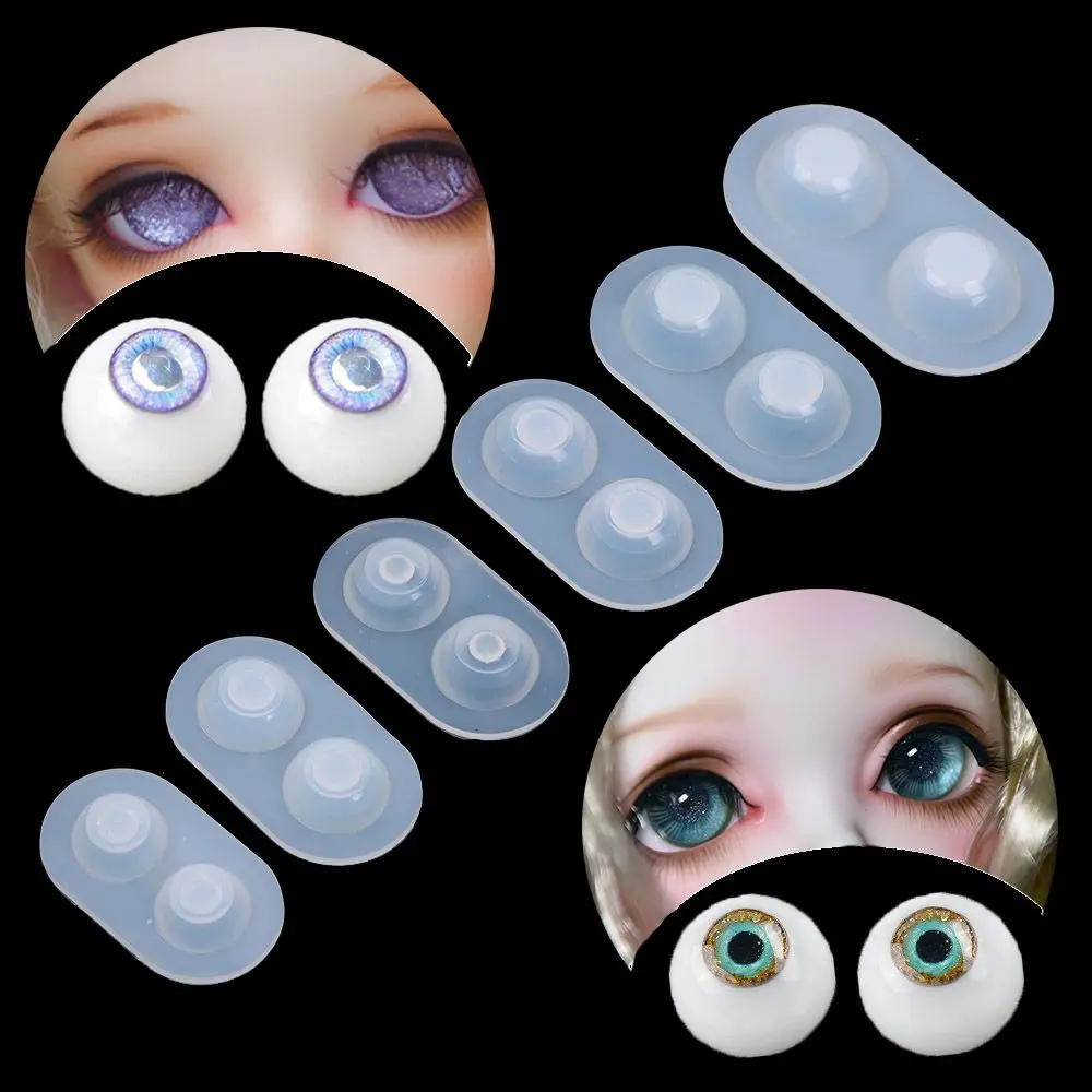 Creative Handmade Toy Craft Tools Silicone Casting Mould Half Round Eyeballs Doll Accessories Doll's Eyes Mold