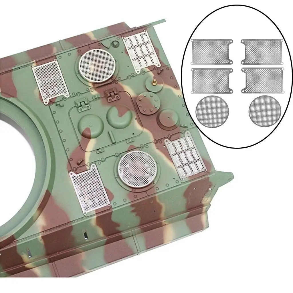 6x ป้องกันสุทธิสําหรับ 1/16 Heng Long เยอรมัน King Tiger ถัง DIY อุปกรณ์เสริม