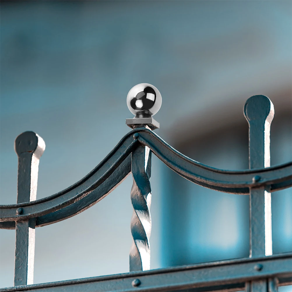 

Stainless Steel Round Ball Flagpole Topper Ornament 50Mm Gold Silver Handrail End Cap Durable Decorative Hardware Outdoor Garden