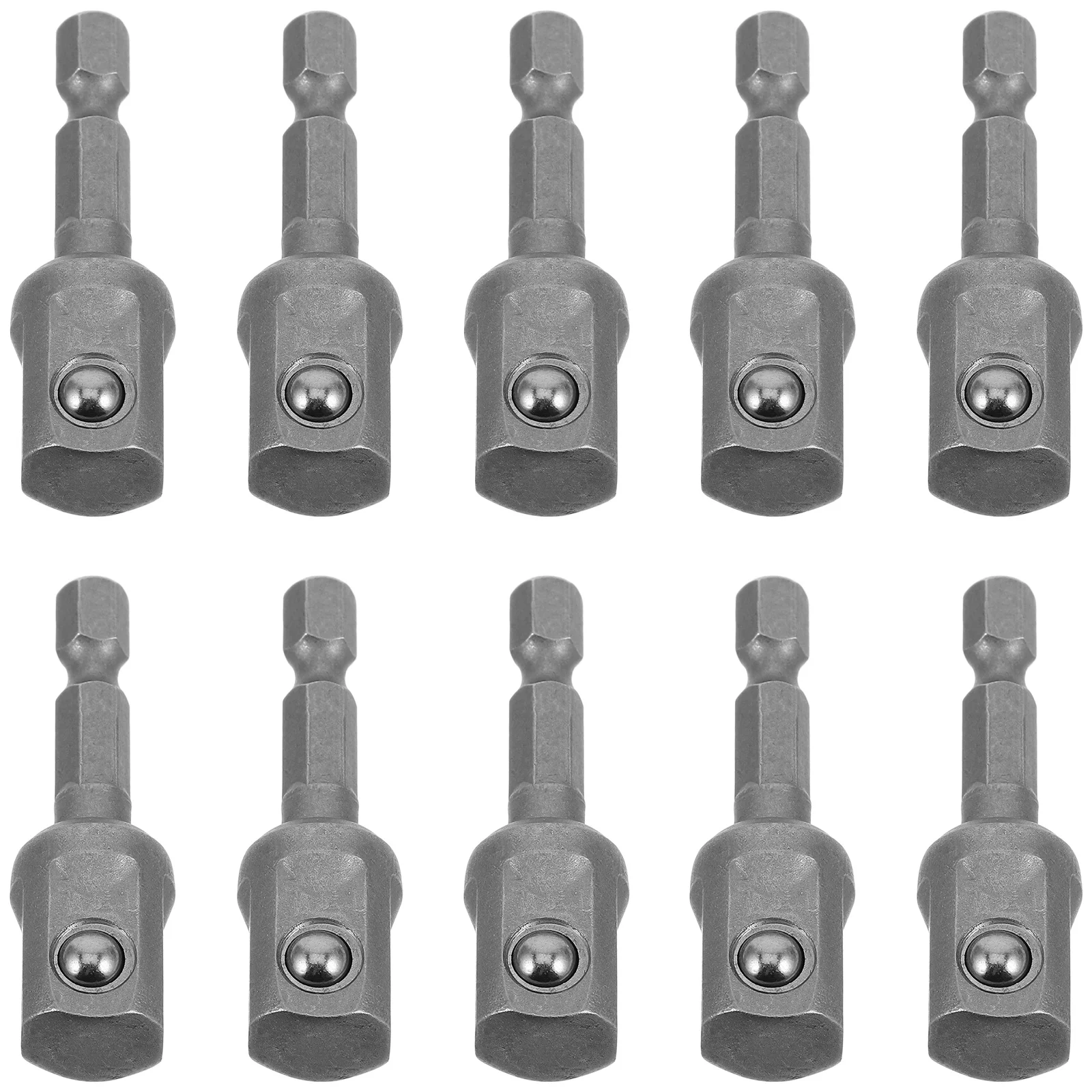 

10Pcs Socket Adapter Impact Conversion Adapter Square Socket Shank Extension for Power Drill Impact Driver Repair Tool Set