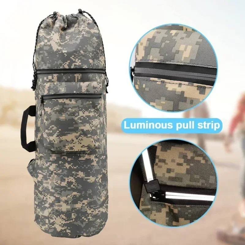 Mochila grande de aletas largas para apnea, bolsa de almacenamiento ligera impermeable para equipo de buceo, monopatín al aire libre, bolsa de aletas largas para Yoga