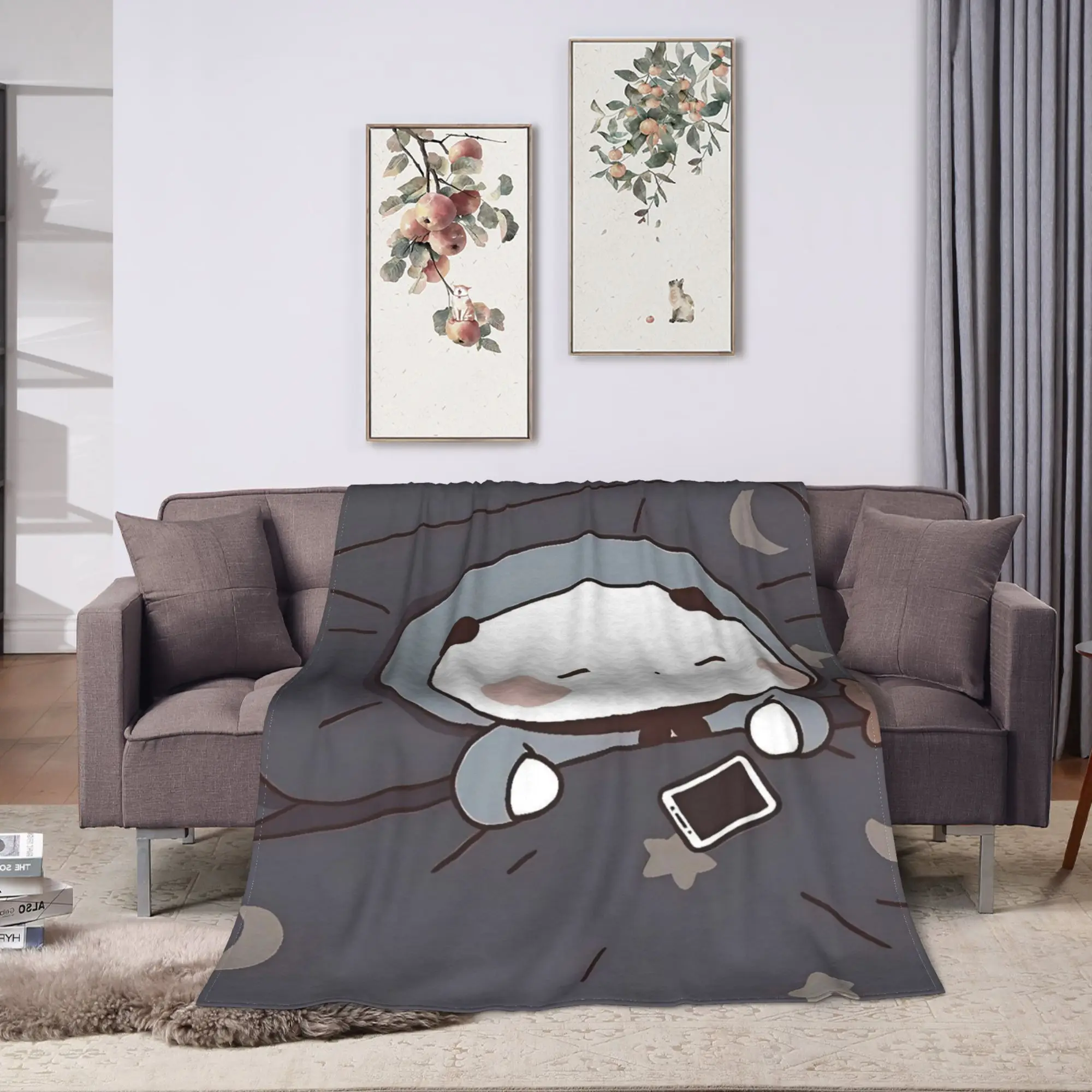 Bubu و Dudu Kawaill الفانيلا البطانيات سوبر الدافئة رمي بطانية لغرفة المعيشة التخييم الجدة المفرش أريكة غطاء سرير