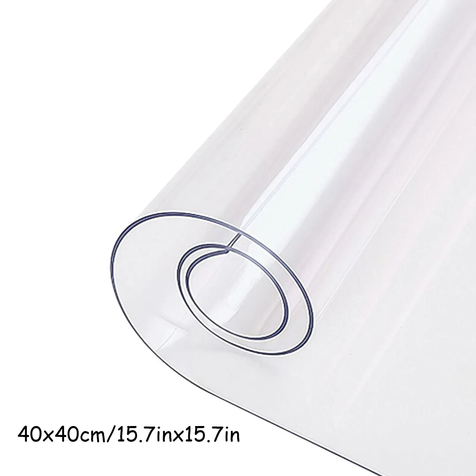 Clear Table Protector Wipeable Dining Tablecloth Desk Pad, PVC Plastic Table Cover For Office Computer & Writing Desk Tabletop