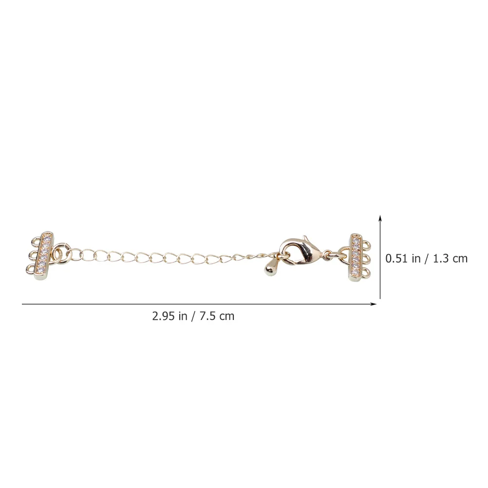 

5pcs Lobster Buckle Necklace Extender Chains Bracelet Extension Tail Chain For Diy Jewelry Making Supplies Adjustable Length