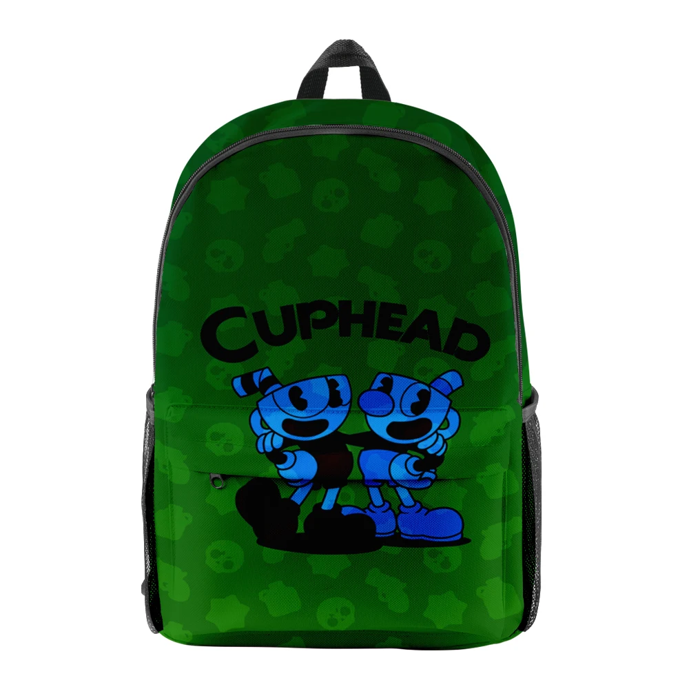 

Harajuku популярные забавные аниме Cuphead pupil Bookbag рюкзаки для ноутбуков 3D принт Оксфорд водонепроницаемые дорожные рюкзаки для мальчиков и девочек