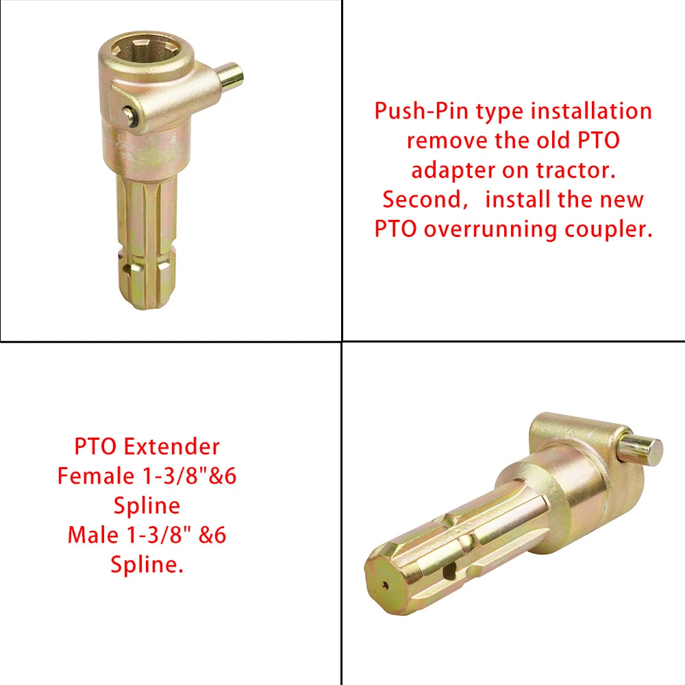 PTO Extender 1-3/8