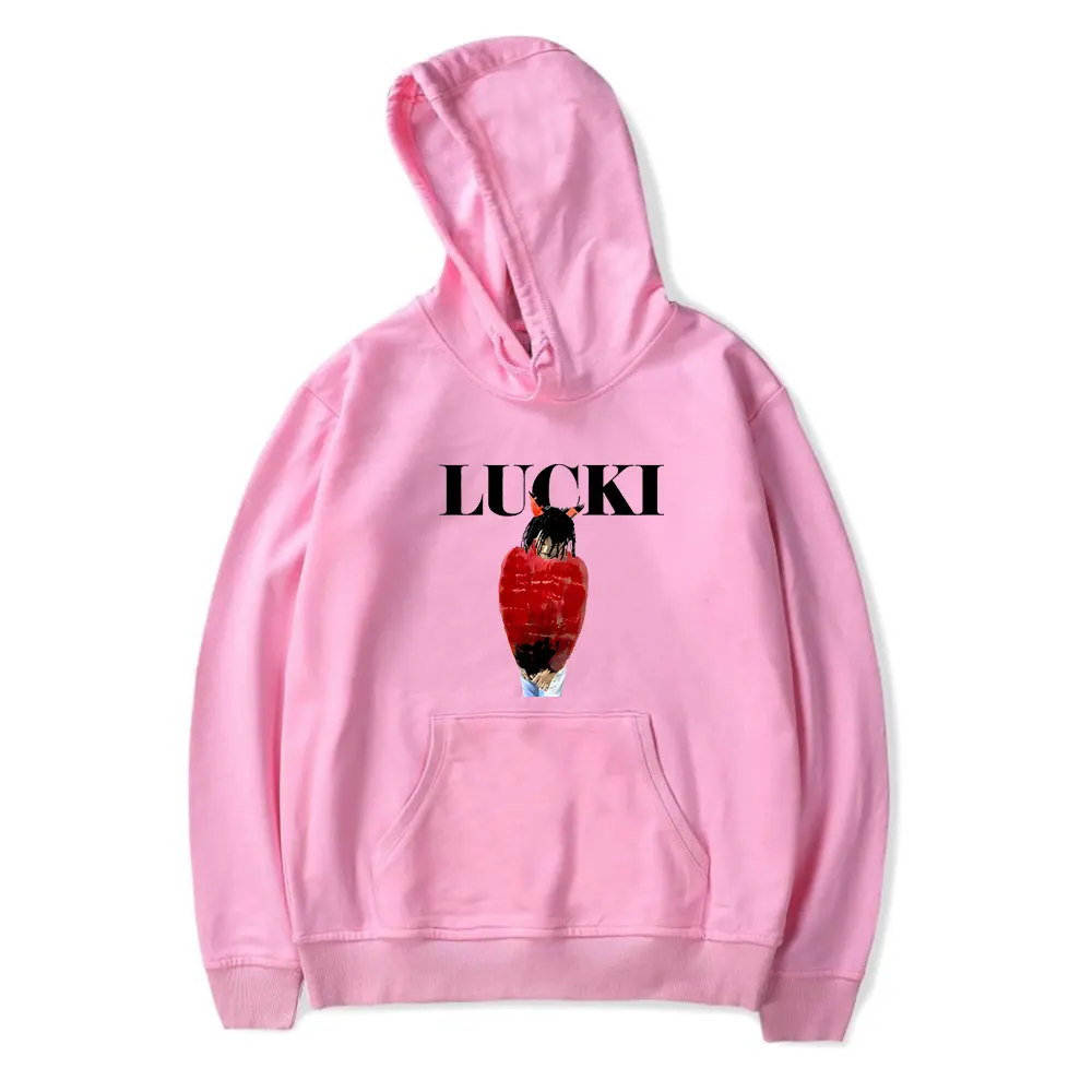 Lucki  Merch Gemini Tour 2024   Hooded  Drawstring Pocket Sweatshirt Men/women Rapper Hip Hop  Pullover