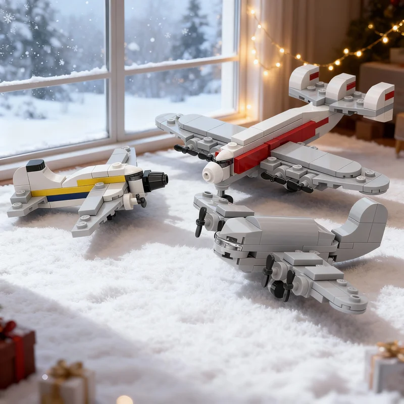 

206pcs MOC Creator Airplanes Set 2 Model Building Blocks Construction Christmas Gifts DIY Creative Toy Idea Education Brick Kids