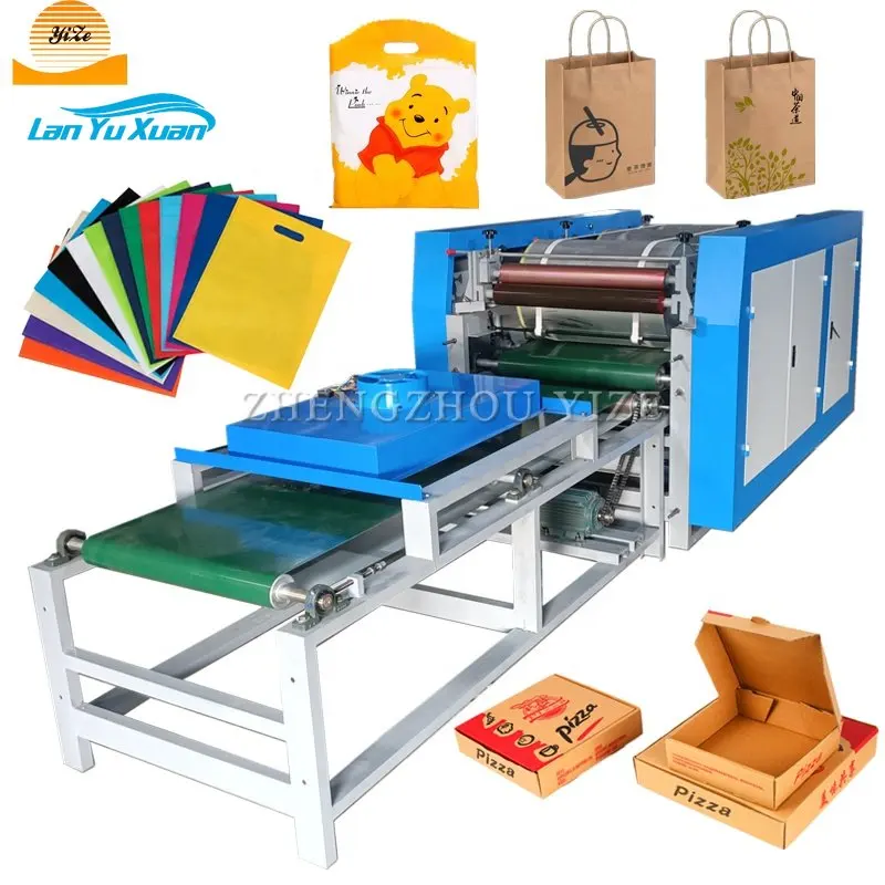 Automatic Paper Bag Printer with Dryer Logo Flexo Printing Machine 1-5 Colors Non Woven Plastic Bag Printer Printing Machine