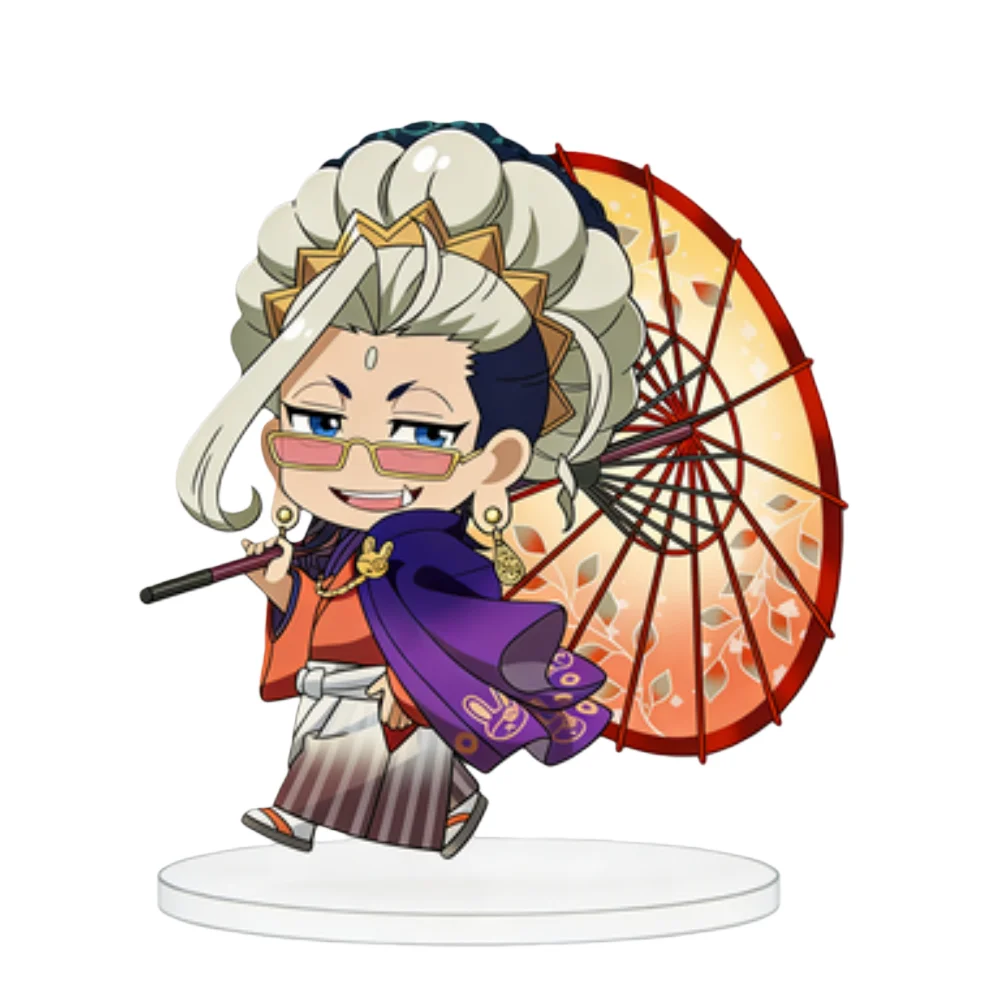 Anime Record of Ragnarok Acrylic Stand Holder 10cm Buddha Qin Shi Huang Cute Desk Ornament Chaveiro Keychain Collectible Gift
