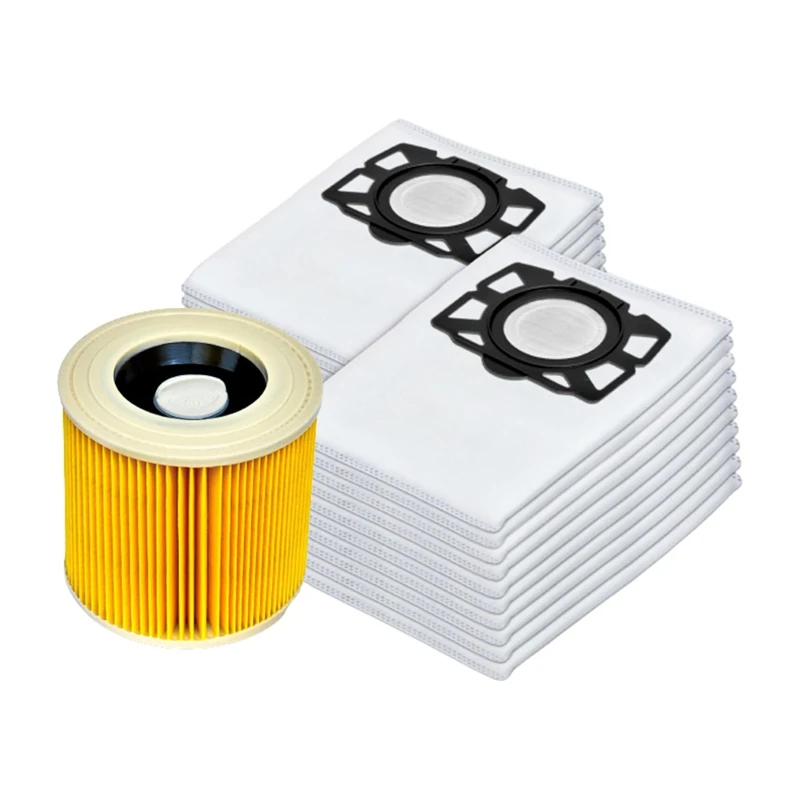 Vacuum Cleaner Bags Filter Suitable For Karcher KFI 357 KFI357 KA 40 Replacement Bag For Karcher 2.863-314.0 WD2 Plus