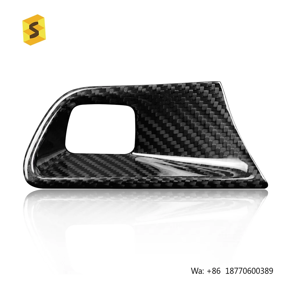 

Shasha Carbon Fiber Accessories Pushbutton Start Exterior Trim Frame Carbon Fiber Car Accessories for Camaro 2016-2023