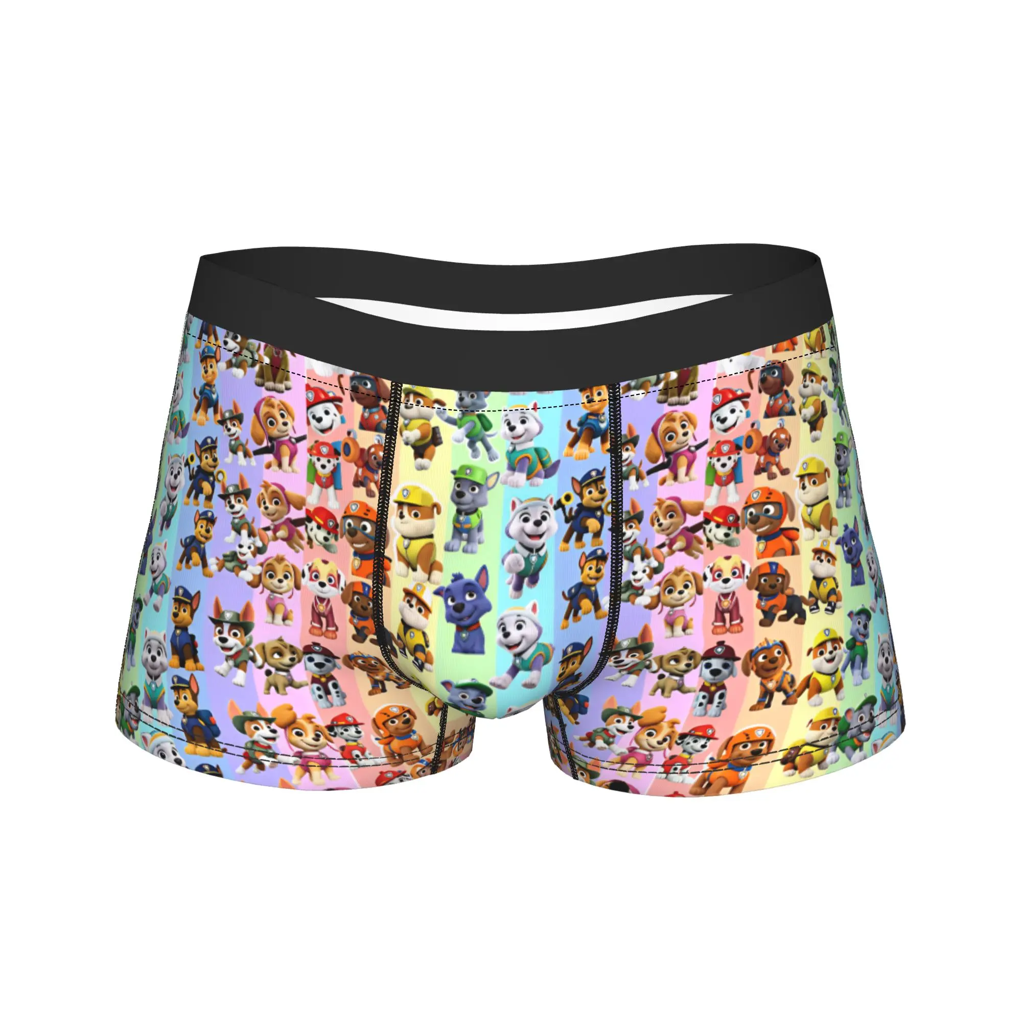 Paw Dogs Many Dogs Character Underwear  Comfortable Underpants Customs Boxer Brief For Man Pouch Oversize Boxer Shorts