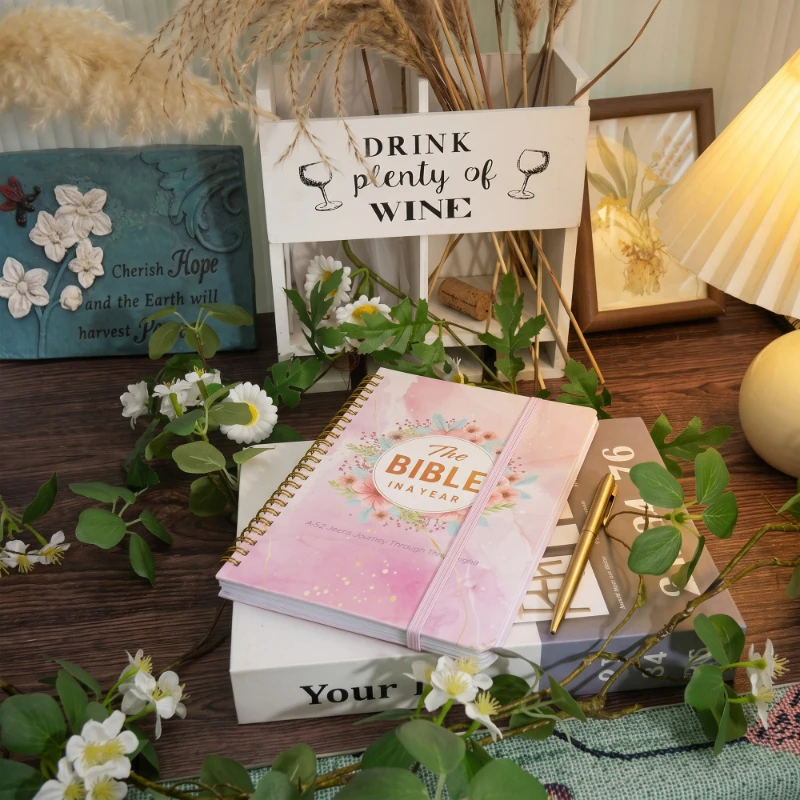 Bible Study Journal Notebook for Women Men, Undated Hardcover Spiral Prayer Journal, Church Notes Journal for Note Taking ,Group Study, Reflection, Gifts & Bible Study Supplies, ColorfulBotanicals