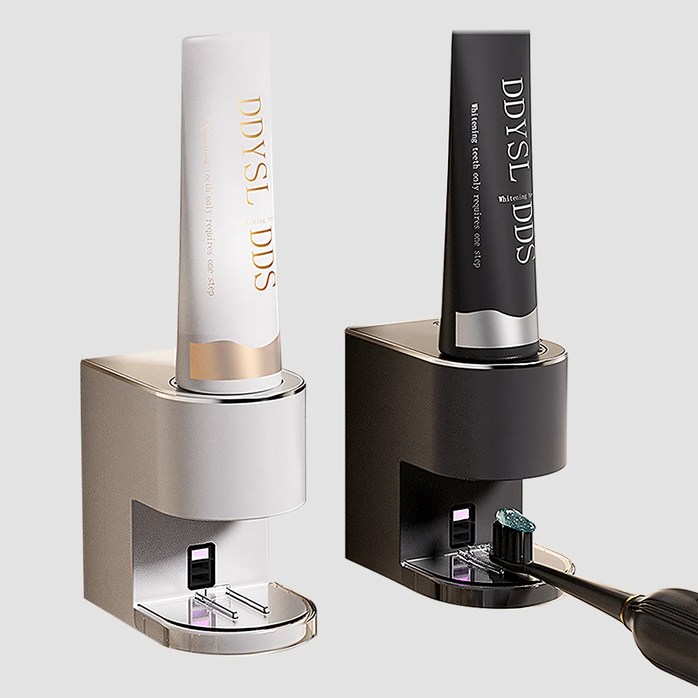 

2025 Newly Designed Smart Electric Toothpaste Dispenser Wall-Mounted Automatic Toothpaste Squeezing Dispenser