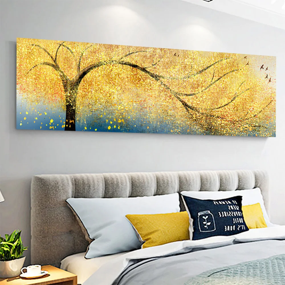 5D DIY Diamond Painting Set, Modern Abstract Wealth Tree Cross Stitch Wall Painting, Diamond Embroidery, Living Room, Home Decor