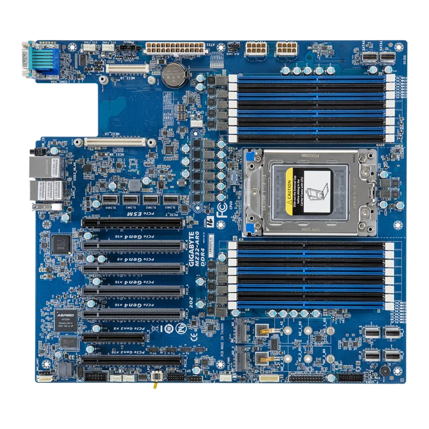 MZ32-AR0 REV 3.0 DDR4 PCI-E4.0 Server Motherboard Support 280W 7H12/7R32/7T83 AMD EPYC 7003 Series Processors