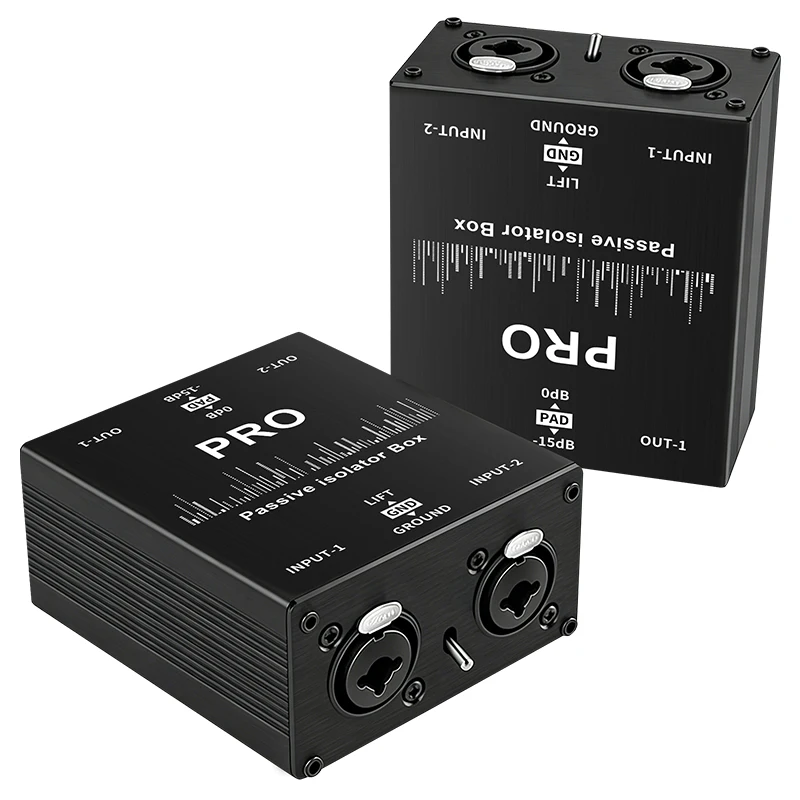 Audio Isolator Current Sound Noise Cancellation Mixer Microphone Common Ground Filter Multifunctional Noise Isolator Meter
