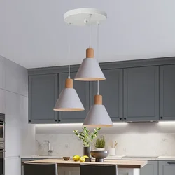 Moderno scandinavo bianco LED lampadario soggiorno camera da letto semplice casa decorazione industriale lampade e lanterne nuovo 1/3 testa