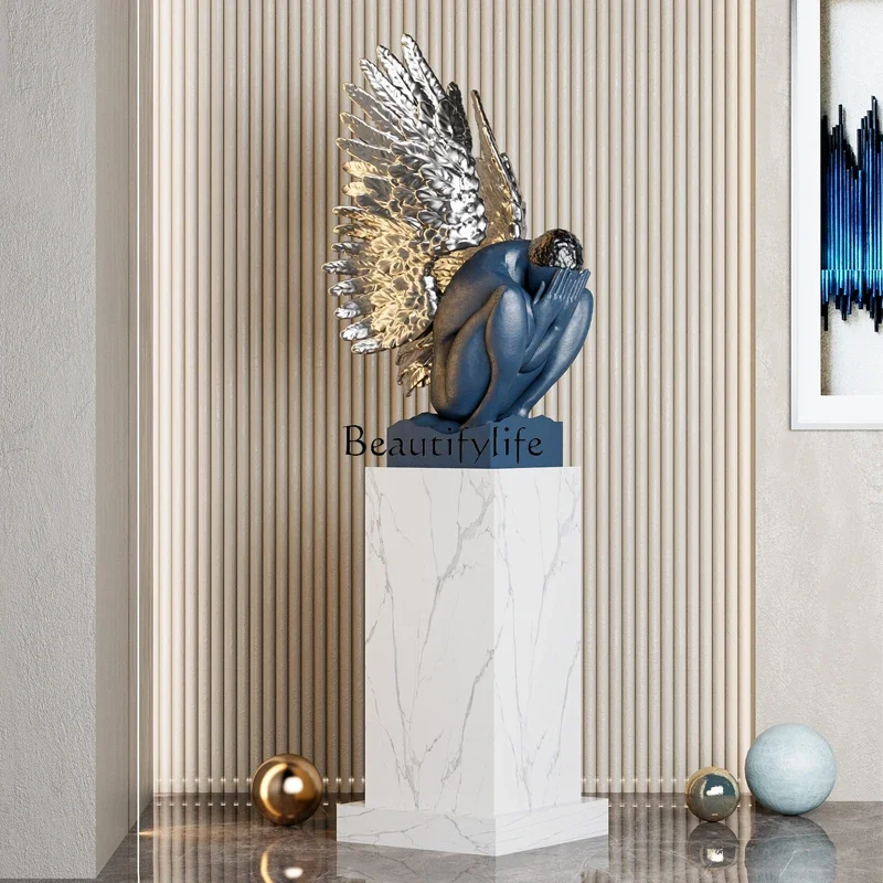 

P12Creative Art Abstract Sculpture Large Floor Angel Ornament, Exhibition Hall Display