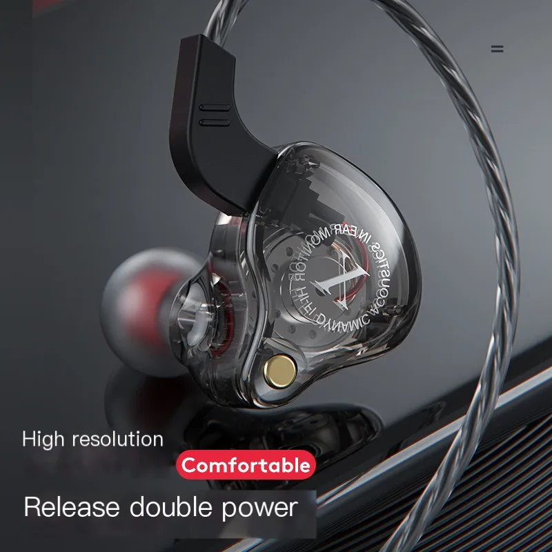 X2 In-Ear Sports Wired Earphone Wrap Around The Ear HIFI Heavy Bass Mobile With Mic Game Music Running Noise Cancelling Headset