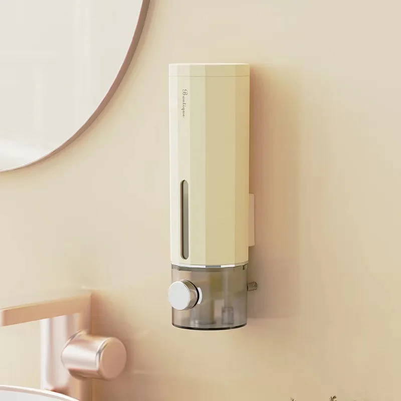 Household hotel bathroom shampoo hand soap dispenser, wall mounted liquid soap dispenser