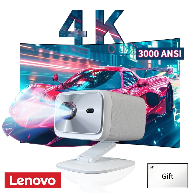 Lenovo 100p full hd 1080p projetor 4k inteligente bluetooth wifi 6 3000ansi foco automático cinema em casa projetores de alto brilho