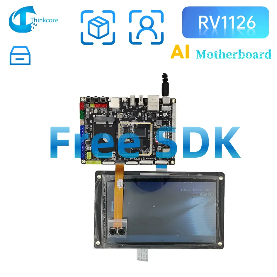 

Rockchip RV1126 Board Linx AI Processor Electronic Kit Visual Processing Development Board Buildroot+QT Debian Face Recognition