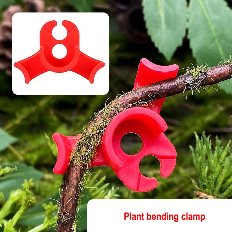 100pcs Plant Clamp Bending Device For Low Pressure Training Flower And Vine Branches Plant Stem Training Device Growth Clamp