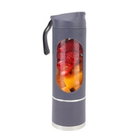 Portable Blender Rechargeable 450ml Blender Cup Portable Juicer Cup For Home Gray Purple