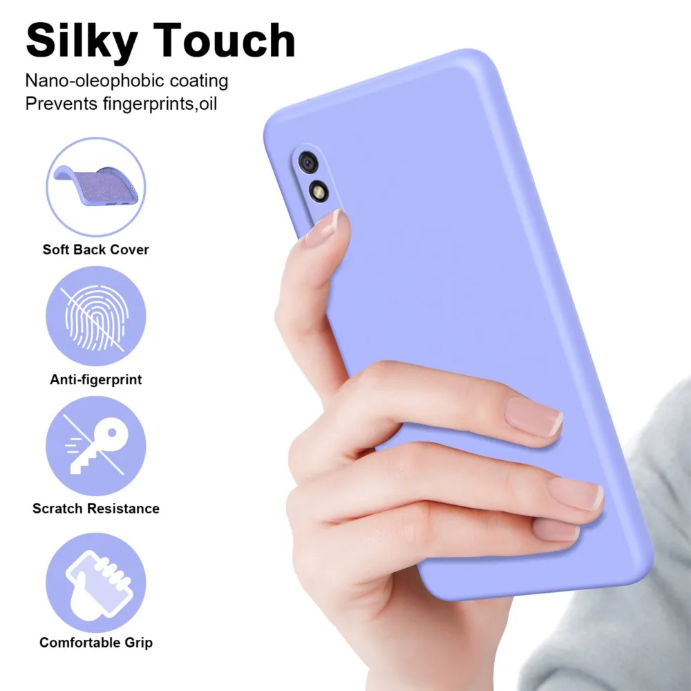 Liquid Silicone Case For Xiaomi Redmi 9A 9AT 9i Luxury Fundas Shockproof Phone Cover Redmi 9A Case