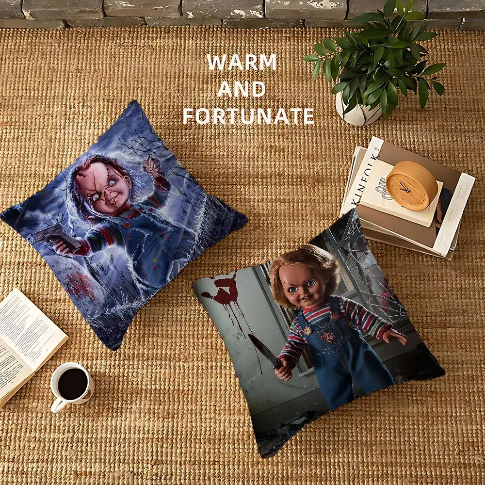 Classic Horror Movie Chucky Pillowcase toon Gift Cushion Cover Bedroom Home Sofa Chair Seat Decor pillow case