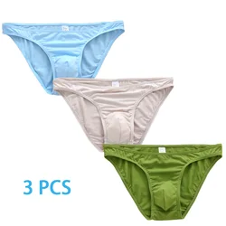 3 Pcs Men Briefs Cotton Mens Briefs Plus Size man Underwear Panties Breathable Panties Solid Sexy Comfortable Short for Boys