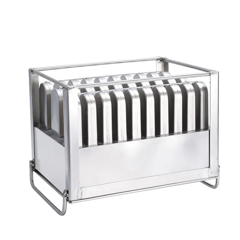 DIY Fruit Style Ice Cream Mould Stainless Steel Ice Lolly Forming Mold With Stick Storage Holder