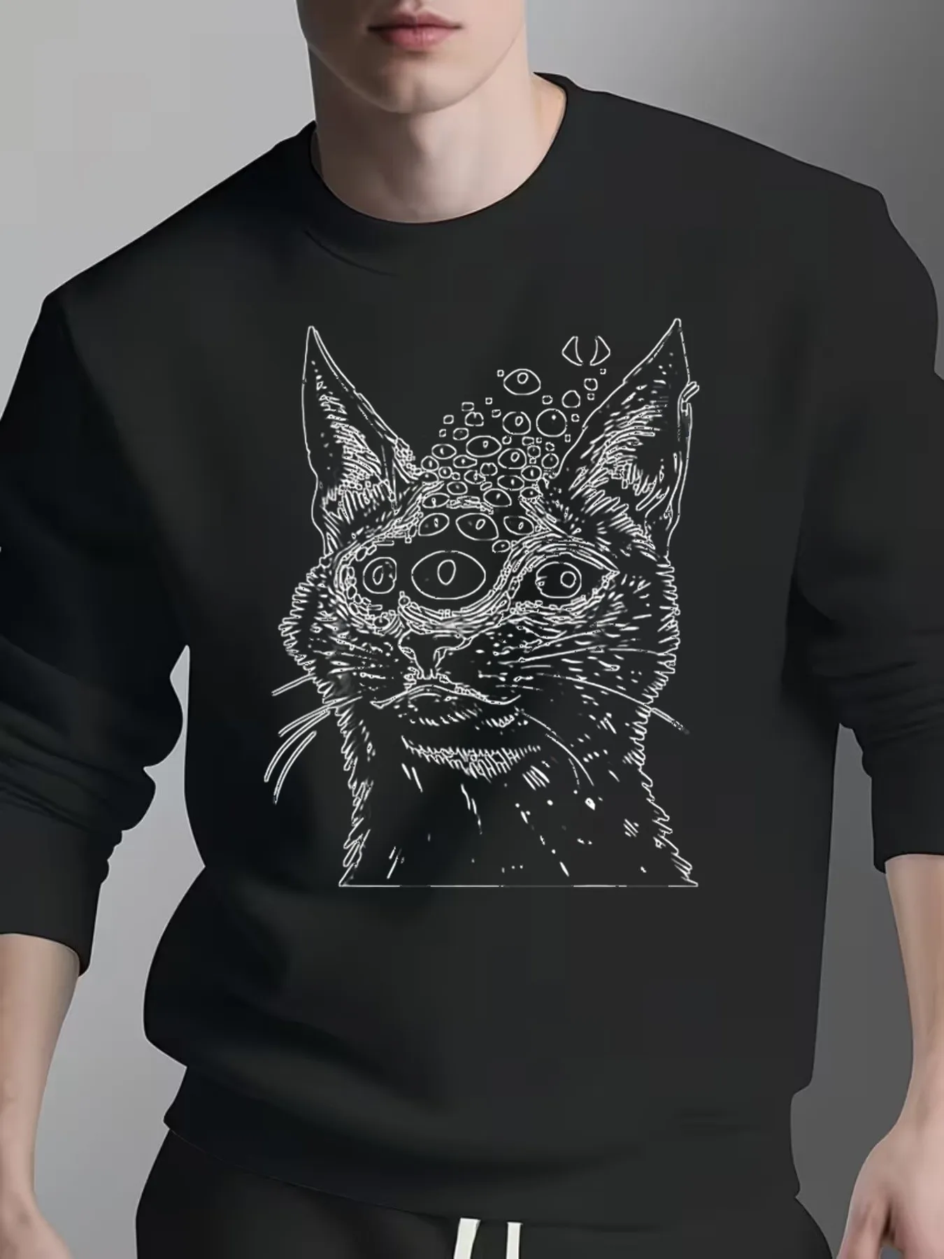 2026 Men's Black and Gold Scorpion Breathable Quick-Dry H-Shaped Casual Outdoor Sweatshirt, Gold Lizard Scorpion Logo Design