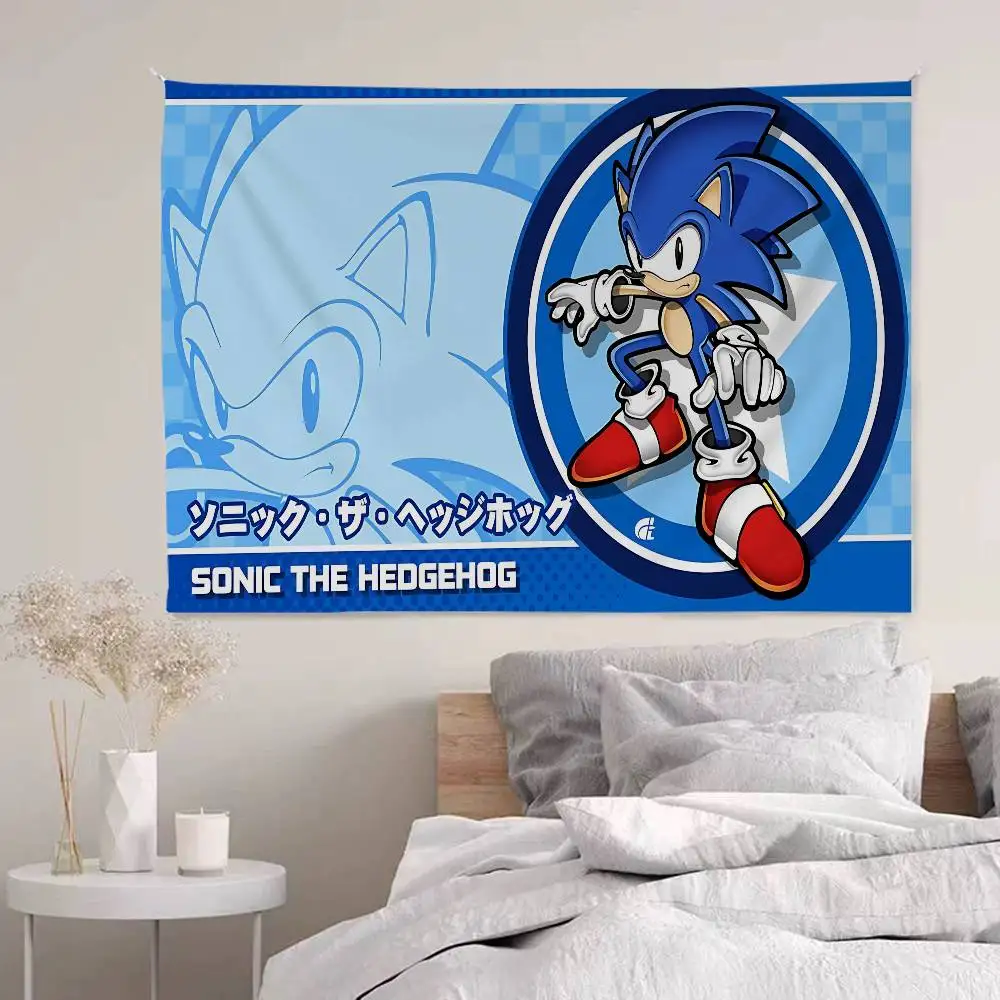 Cartoon S-Sonics Colorful Tapestry Wall Hanging Bohemian Wall Tapestries Mandala Wall Art Decor