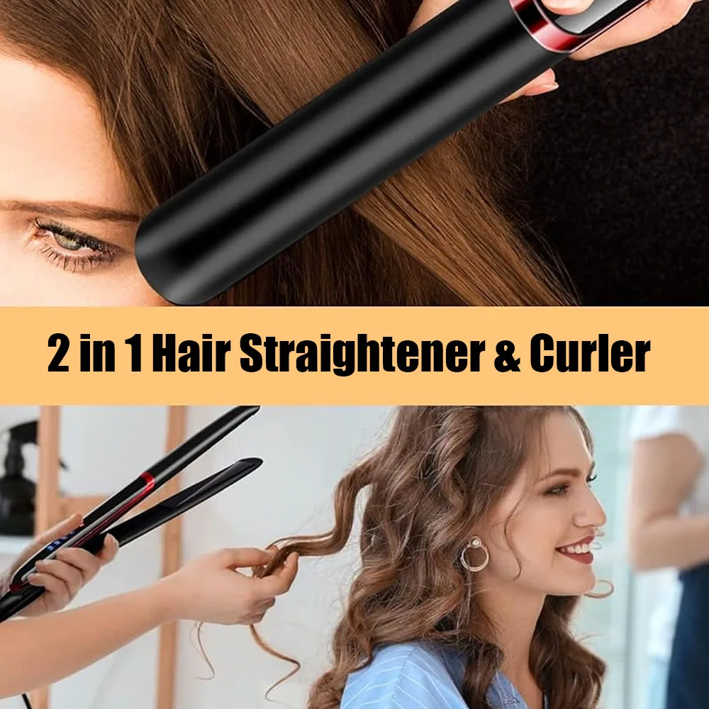 26MM Negative Ion Hair Straightener Twist Straightening Curling Iron Pro Anti-scald Ceramic Glaze Fast Heating Styling Flat Iron