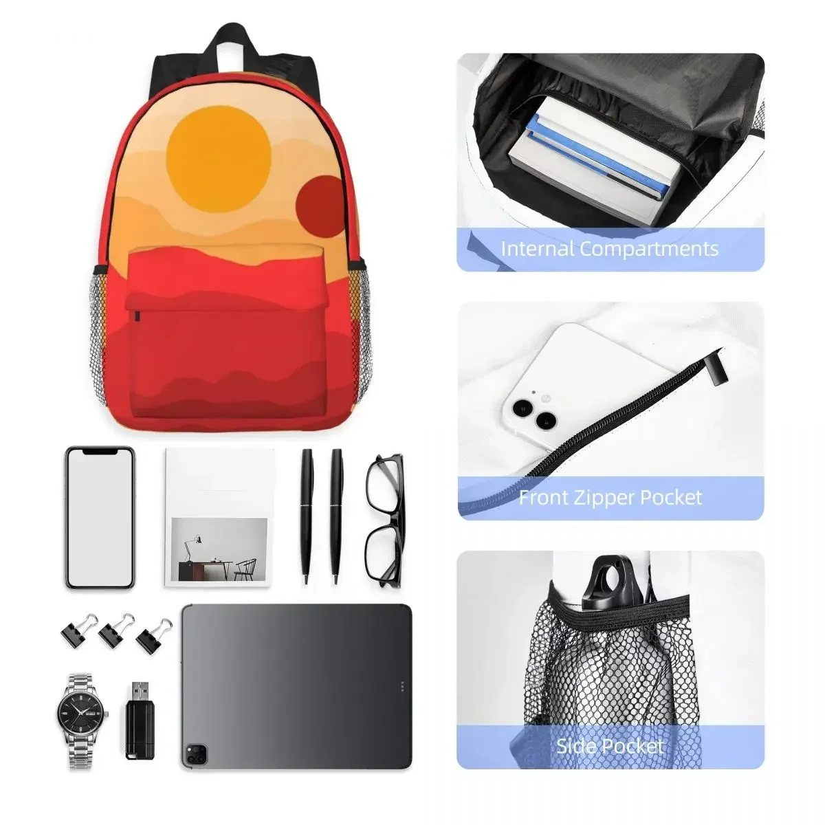 タトゥイーンバックパック男の子女の子ランドセル漫画子供スクールバッグラップトップリュックサックショルダーバッグ大容量