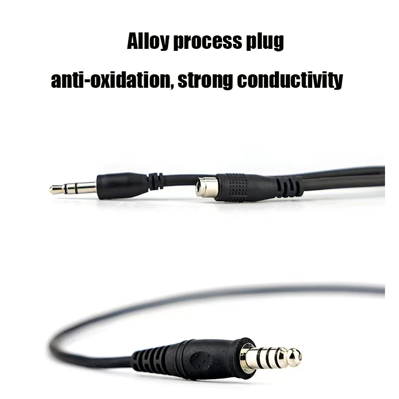 EARMOR Tactical Headset Adapter Wireless Intercom Audio Cable Military Communication Microphone Kit Tactical Headset Accessories