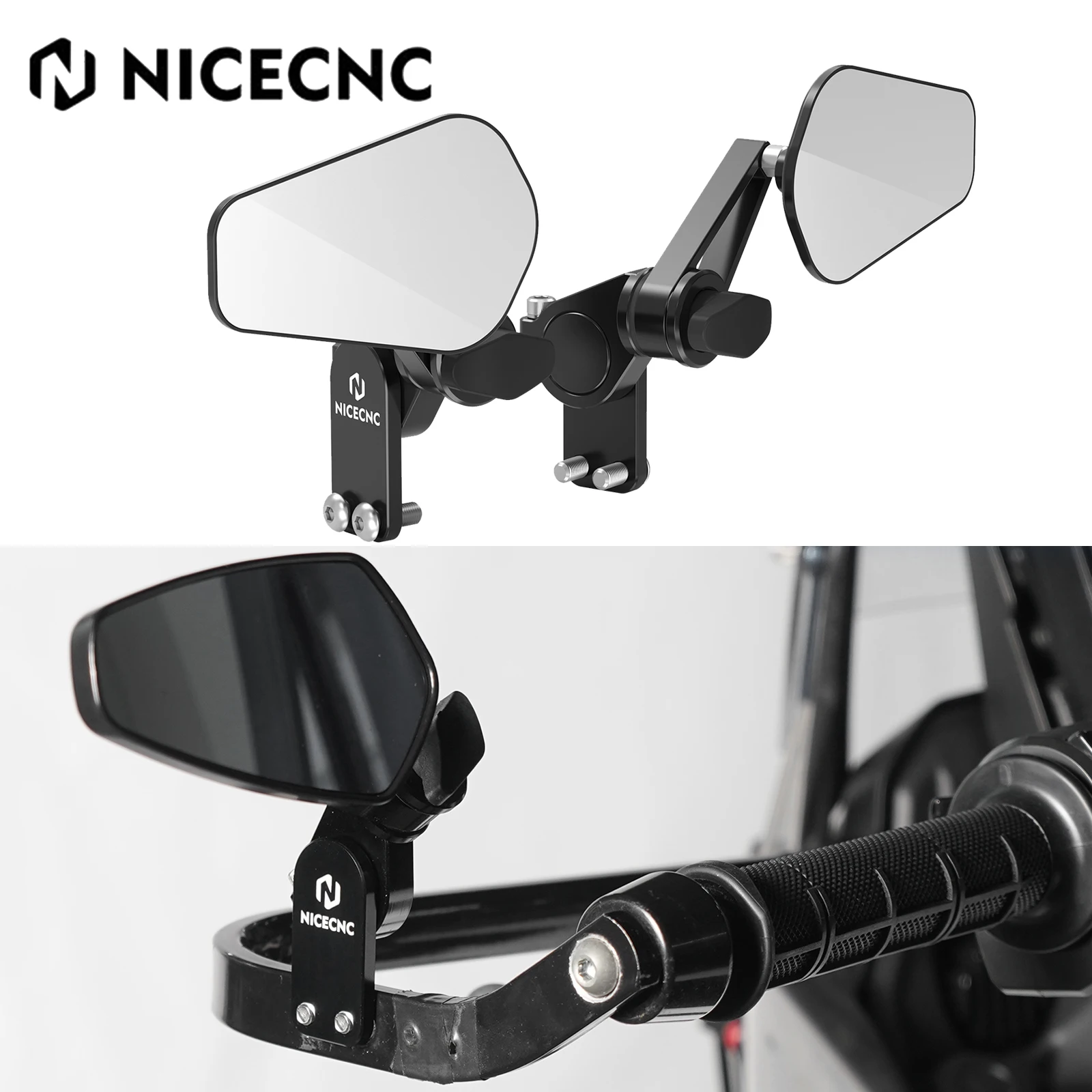 

Универсальные мотоциклетные быстросъемные зеркала со стрелками для KTM Husqvarna Honda Yamaha Suzuki Kawasaki, крепления для зеркал, боковое зеркало