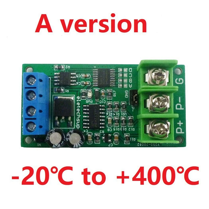 Najlepsze oferty 2X DC 8-25V PT100 platyna odporność termiczna na temperaturę konwerter RS485 Modbus RTU zestaw modułów czujnika RTD PTA9B01