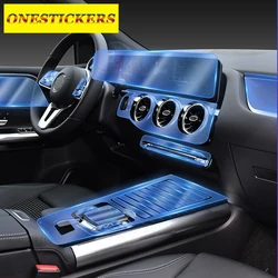 For Mercedes Benz B Class W247 B180 B200 B260 2020 2021 2022+ Car Center Console Gear Central Navigation TPU HD Protective Film