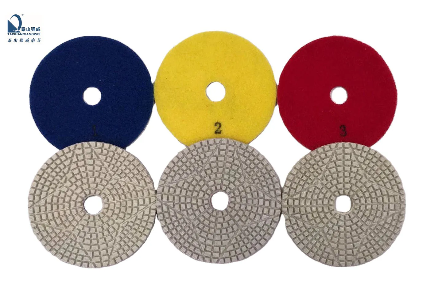 stone polishing pads  grinding abrasives tools 3 step grinding stone diamond  dry polishing pads